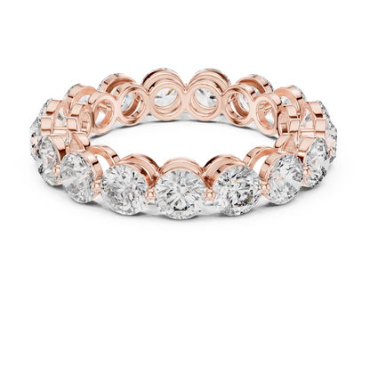 Full Diamond Eternity Band | Round Diamonds in Shared Prong Setting