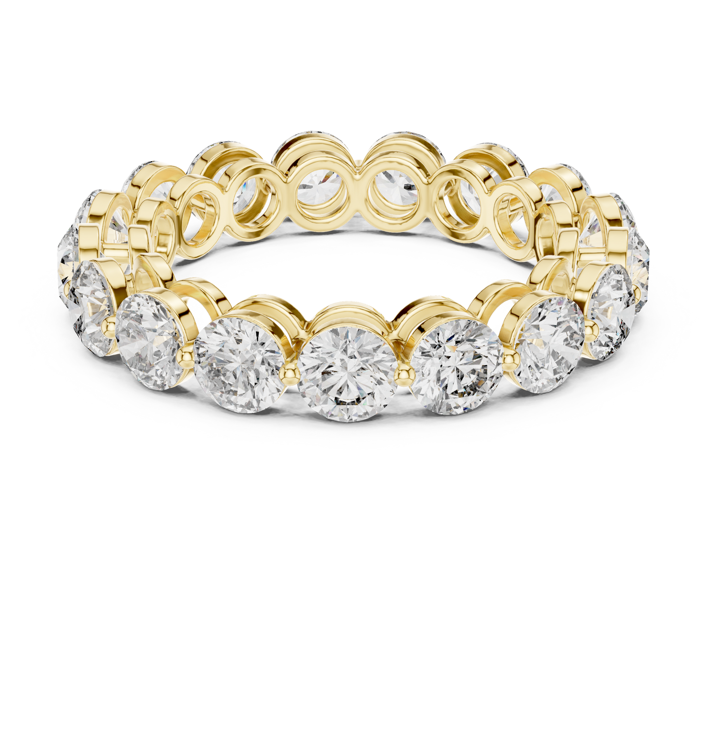Full Diamond Eternity Band | Round Diamonds in Shared Prong Setting