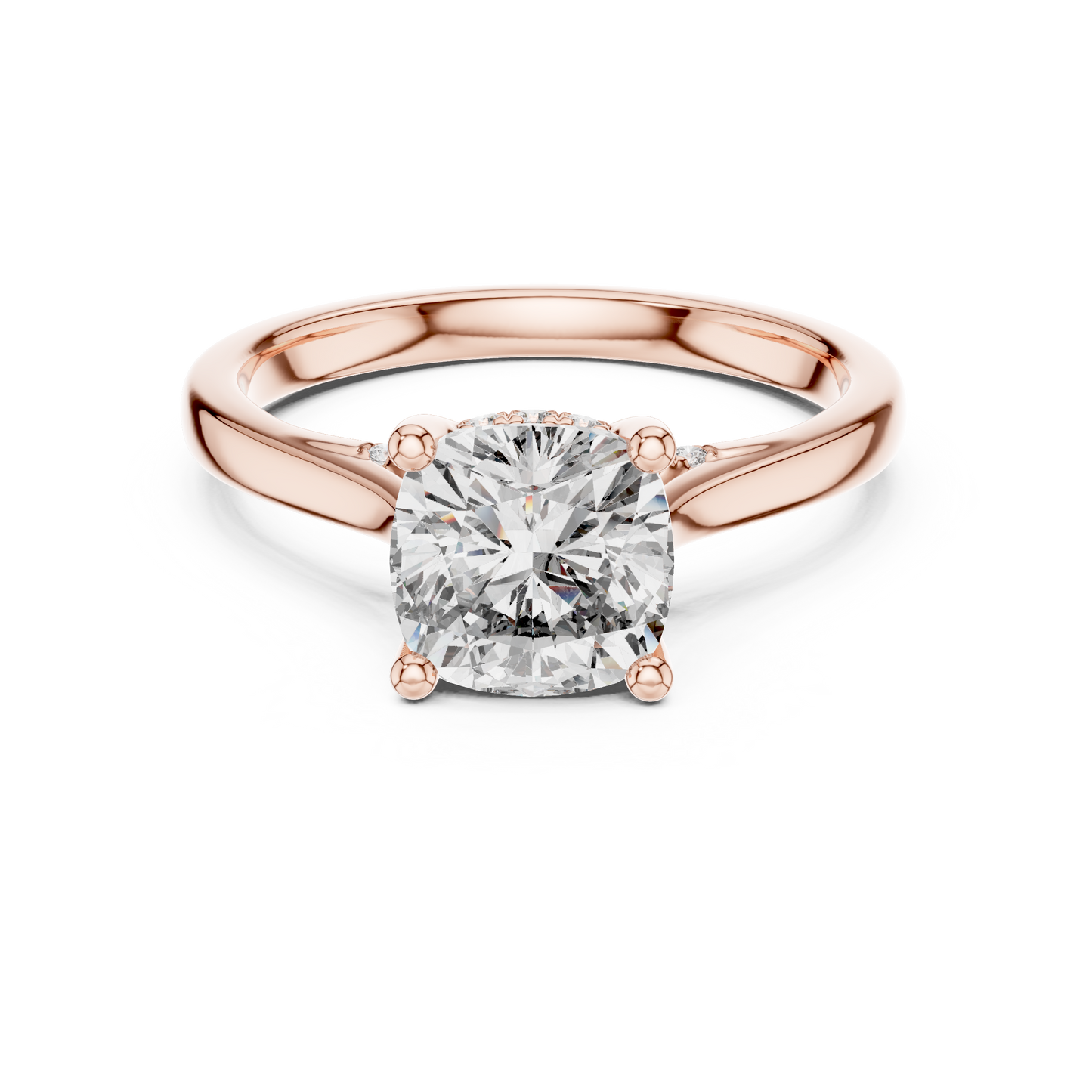 Cushion-Cut Diamond Solitaire Engagement Ring | Lab-Grown Diamond