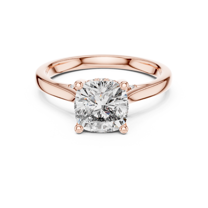 Cushion-Cut Diamond Solitaire Engagement Ring | Lab-Grown Diamond