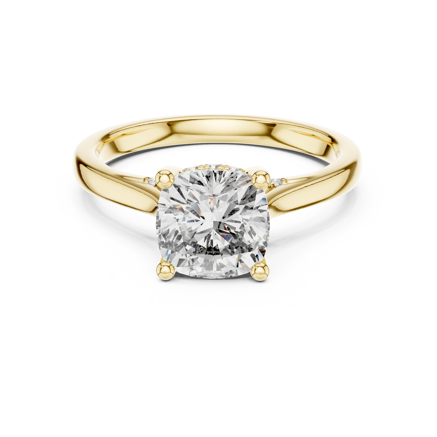 Cushion-Cut Diamond Solitaire Engagement Ring | Lab-Grown Diamond