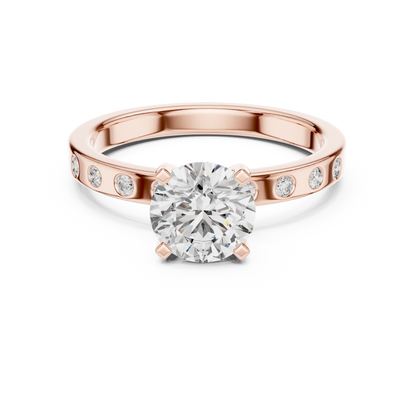 Round Solitaire Lab-Grown Diamond Engagement Ring