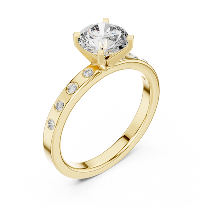 Round Solitaire Lab-Grown Diamond Engagement Ring