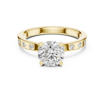 Round Solitaire Lab-Grown Diamond Engagement Ring