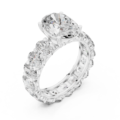 Oval-Cut Diamond Eternity Ring | Lab-Grown or Natural Diamonds