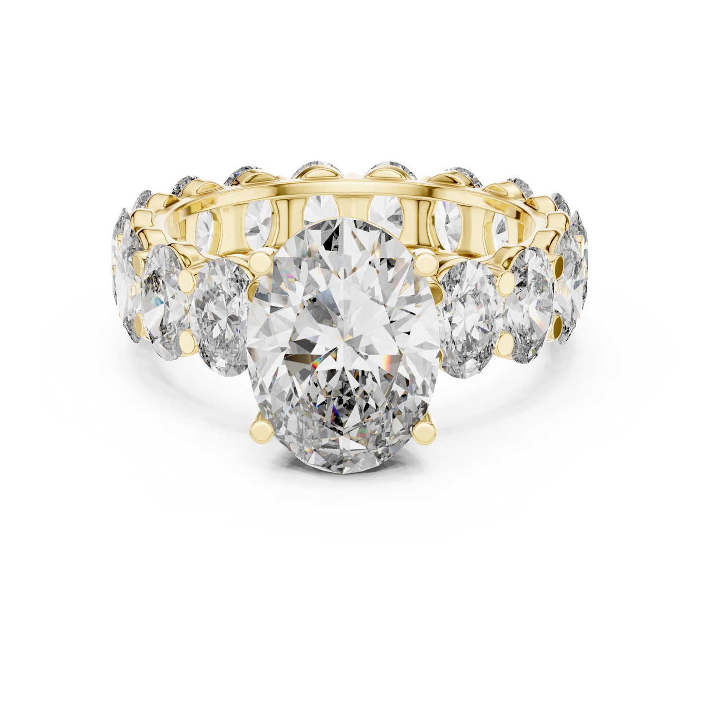 Oval-Cut Diamond Eternity Ring | Lab-Grown or Natural Diamonds