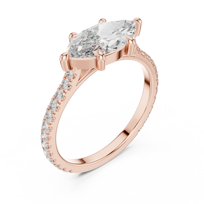 Emori Magnificent Marquise Lab-Grown Diamond Engagement Ring