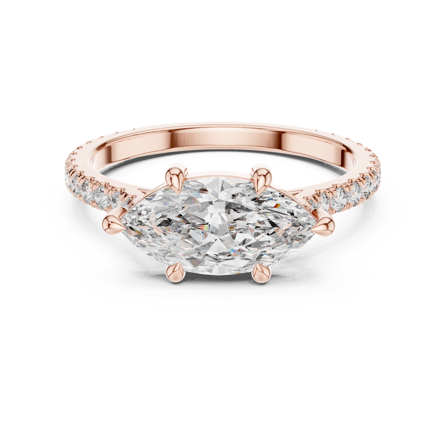 Emori Magnificent Marquise Lab-Grown Diamond Engagement Ring