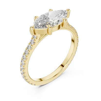 Emori Magnificent Marquise Lab-Grown Diamond Engagement Ring