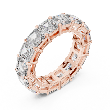 Asscher-Cut Lab-Grown Diamond Eternity Band