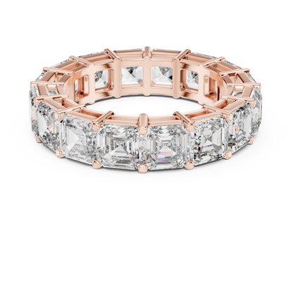 Asscher-Cut Lab-Grown Diamond Eternity Band