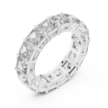 Asscher-Cut Lab-Grown Diamond Eternity Band