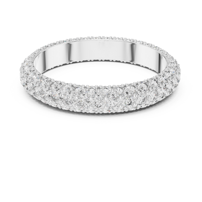 935 silver three-row full eternity band with moissanite and lab-grown diamonds

Elegant women’s eternity ring featuring three rows of sparkling stones

Premium anti-tarnish silver full eternity diamond band