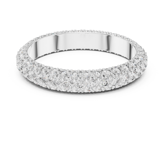935 silver three-row full eternity band with moissanite and lab-grown diamonds

Elegant women’s eternity ring featuring three rows of sparkling stones

Premium anti-tarnish silver full eternity diamond band