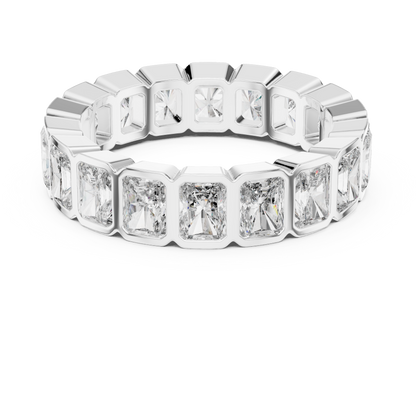 Radiant-cut diamond eternity ring in white gold

Full eternity band featuring radiant-cut lab-grown diamonds

Elegant women’s eternity ring with continuous radiant sparkle