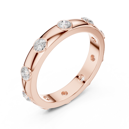 Lab-Grown Diamond Wide Inlay Band Ring for Women