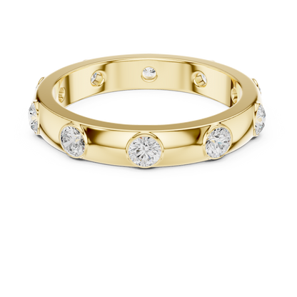 Lab-Grown Diamond Wide Inlay Band Ring for Women