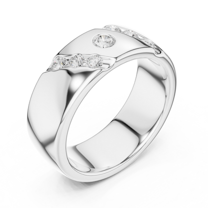 Diamond Highlight Wedding Ring