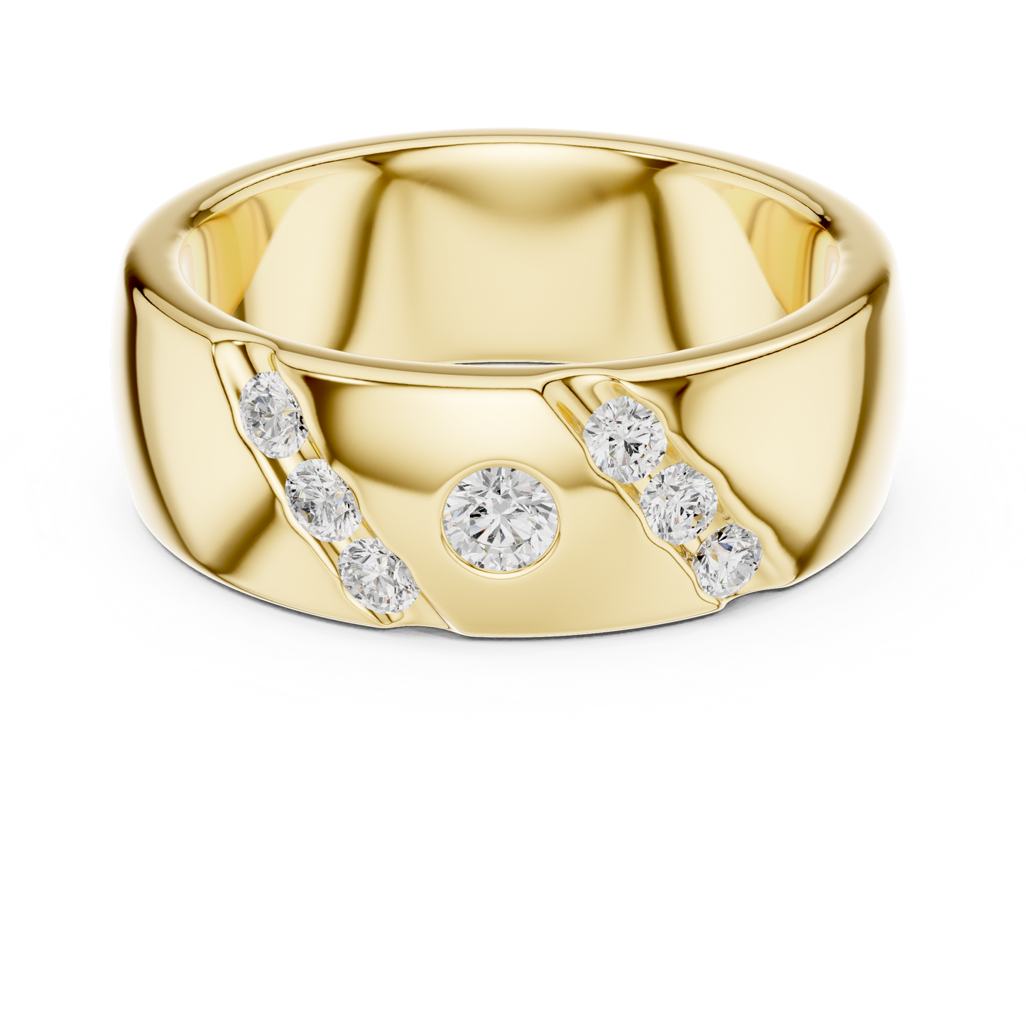 Diamond Highlight Wedding Ring