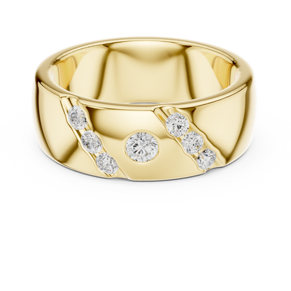 Diamond Highlight Wedding Ring