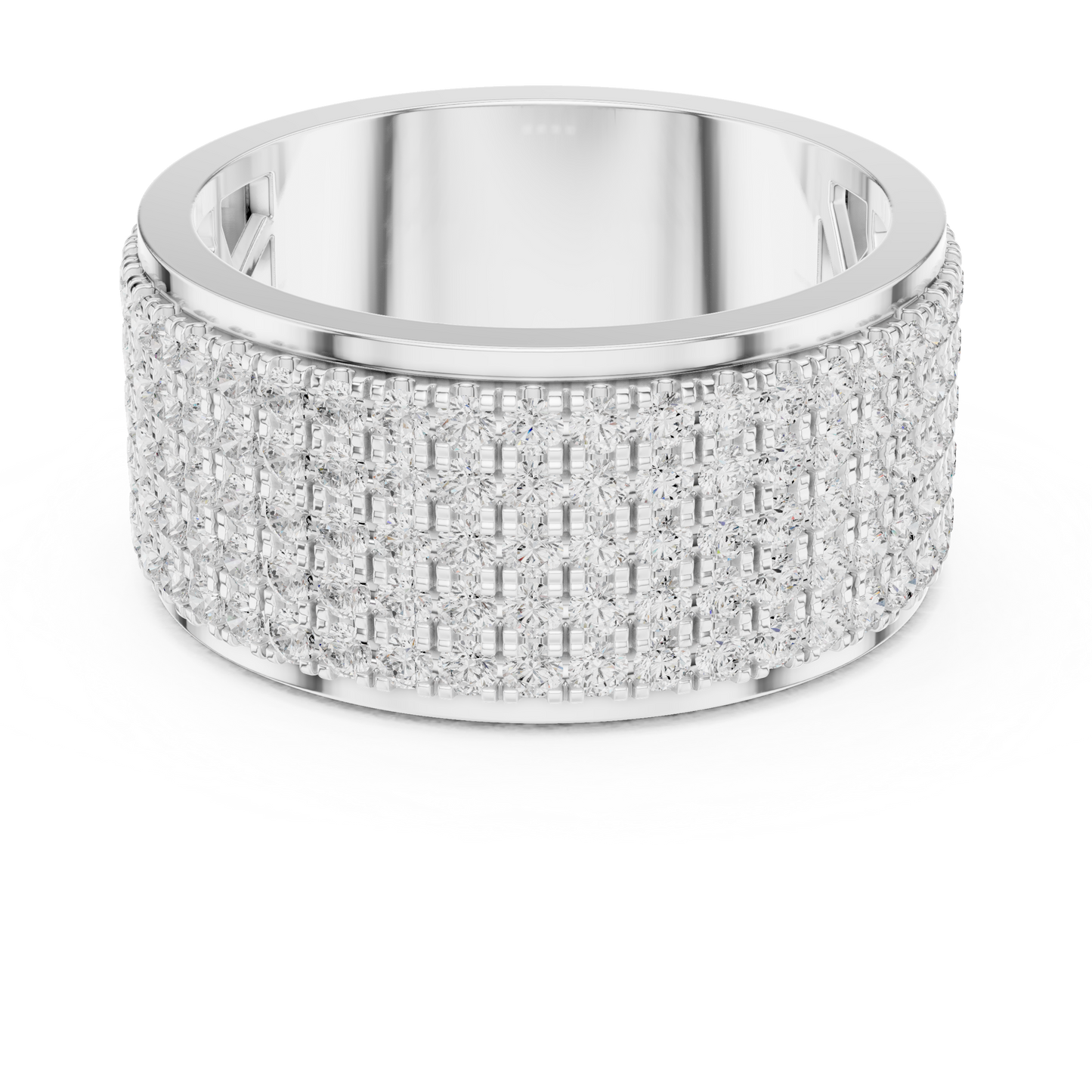 Lab-grown diamond wedding band ring in white gold

Elegant women’s diamond wedding band with lab-grown stones

Timeless fine jewelry wedding band featuring sparkling diamonds