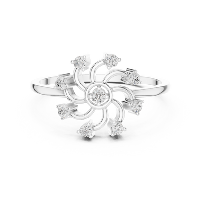 Modern diamond fashion ring in white gold

Women’s ring featuring sparkling lab-grown diamonds

Elegant diamond statement ring in sterling silver