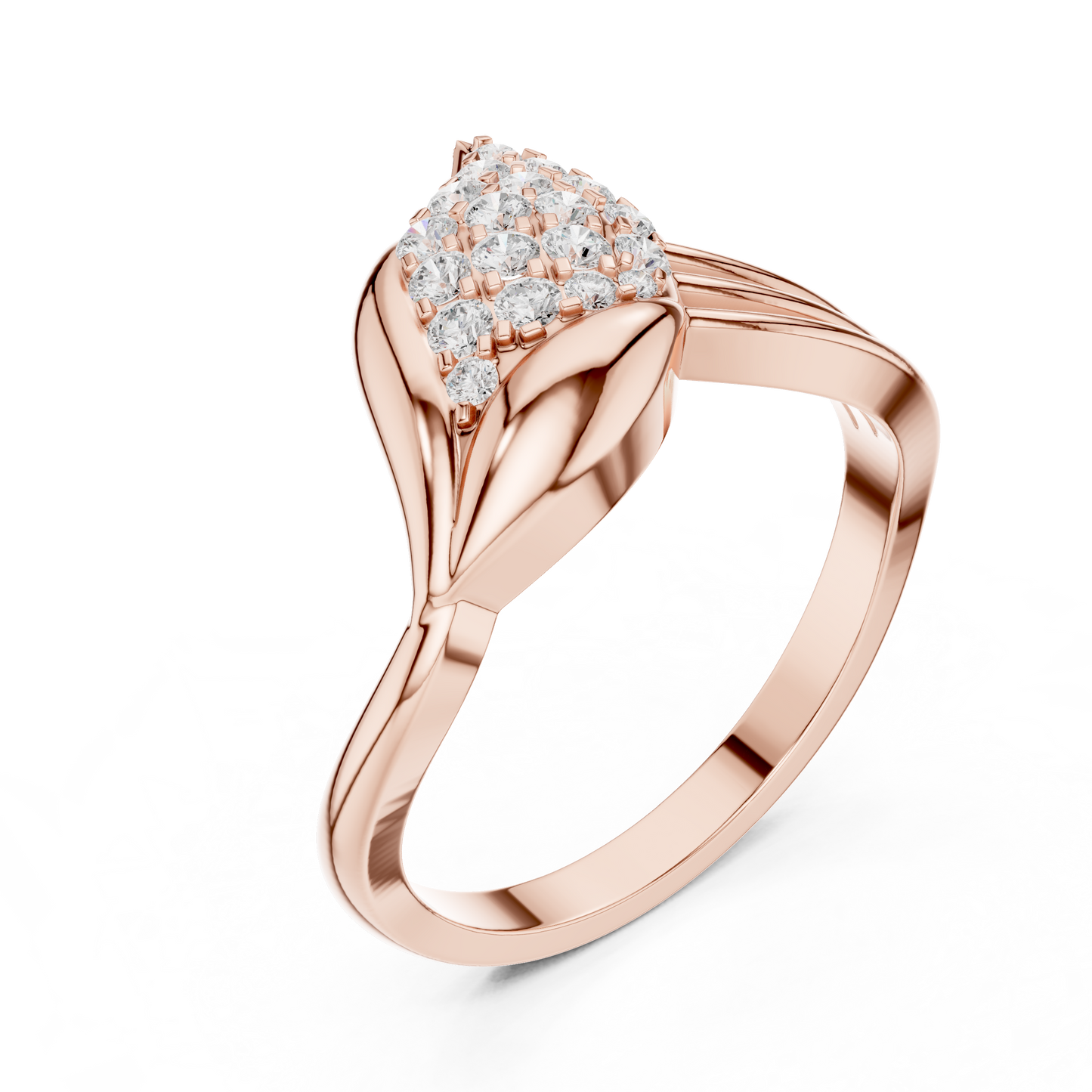 Double Leaf Ring | Sterling Silver or Gold Women’s Ring