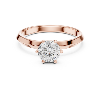 Classic 1ct Round Solitaire Engagement Ring | Six-Prong Setting