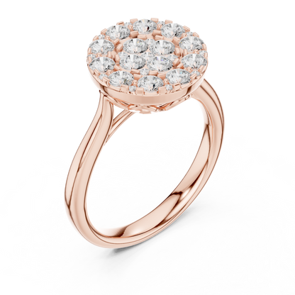 Diamond Cluster Ring | Elegant Sparkle Design