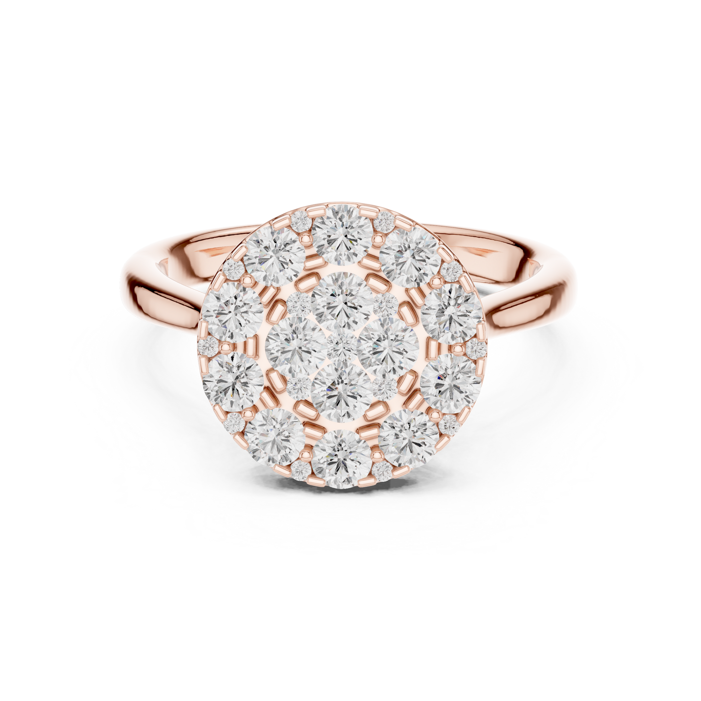 Diamond Cluster Ring | Elegant Sparkle Design