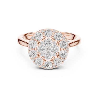 Diamond Cluster Ring | Elegant Sparkle Design