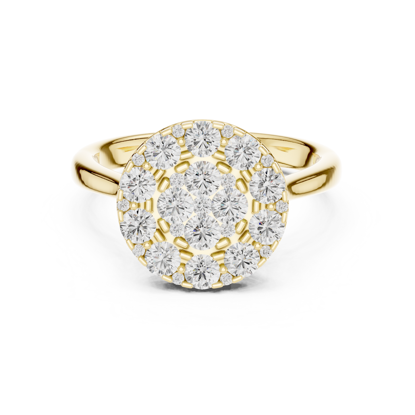 Diamond Cluster Ring | Elegant Sparkle Design