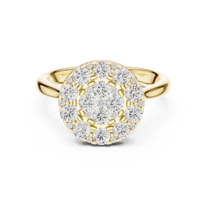 Diamond Cluster Ring | Elegant Sparkle Design