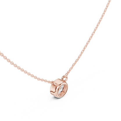 Diamond Solitaire Pendant Necklace | Timeless Elegance