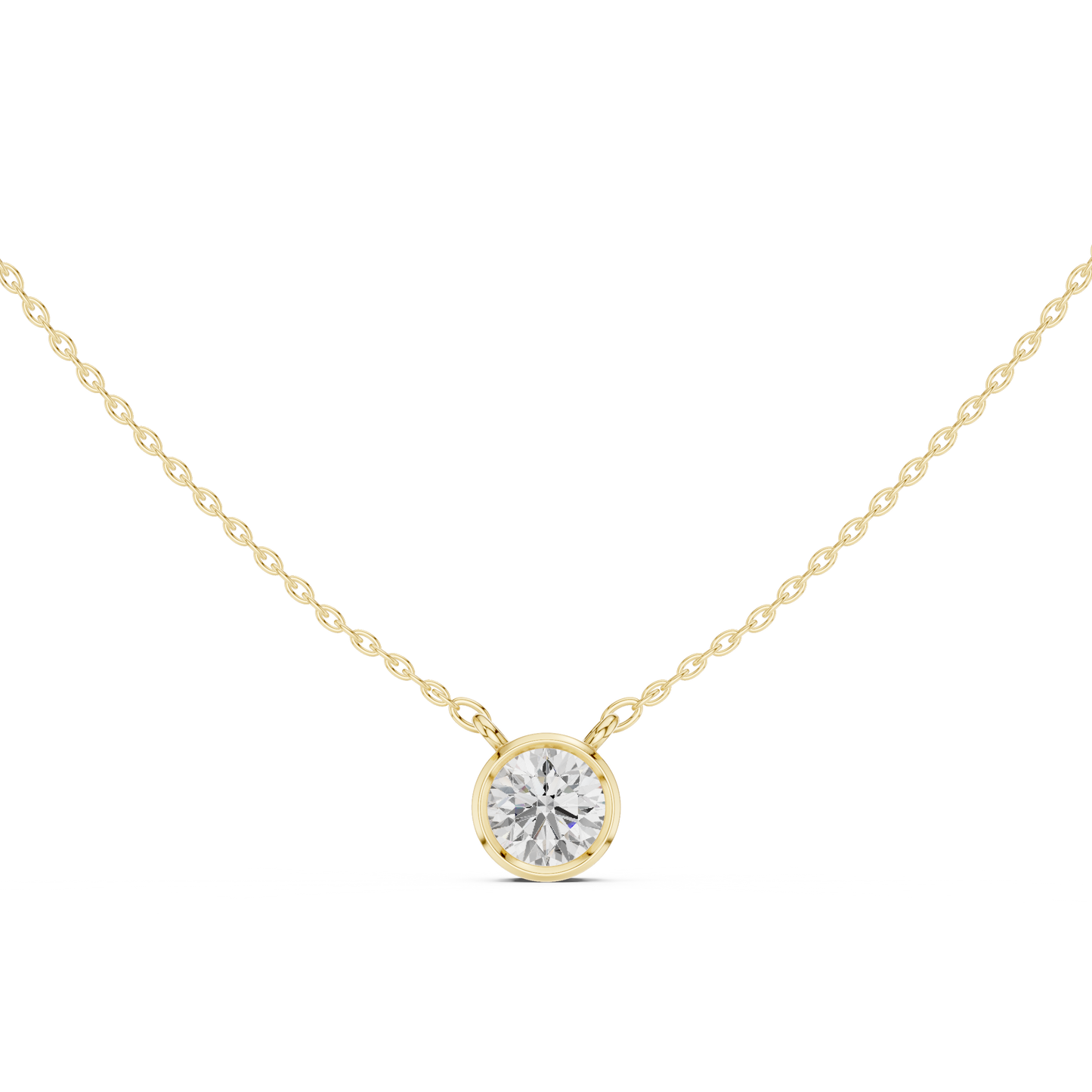 Diamond Solitaire Pendant Necklace | Timeless Elegance