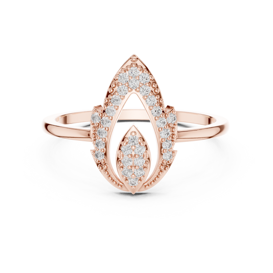 Petal Magic Diamond Ring | Floral-Inspired Timeless Elegance
