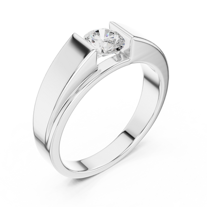 Men’s Solitaire Diamond Ring | Classic Statement Ring
