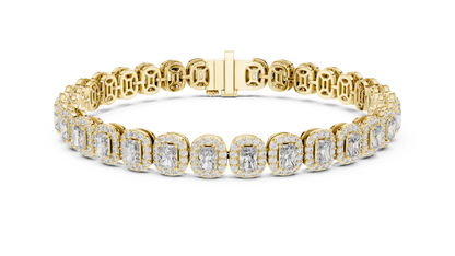 Cushion-Cut Diamond Tennis Bracelet | Timeless Luxury Elegance