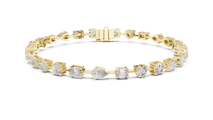 Mixed-Cut Diamond Bracelet | Modern Luxury Sparkle