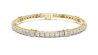 Princess-Cut Diamond Tennis Bracelet | Modern Sparkle