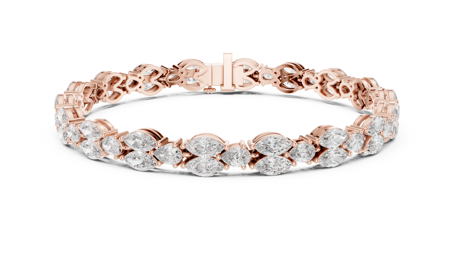 Halcyon Floral Fancy Lab-Grown Diamond Bracelet | Elegant Statement Jewelry