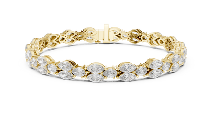 Halcyon Floral Fancy Lab-Grown Diamond Bracelet | Elegant Statement Jewelry