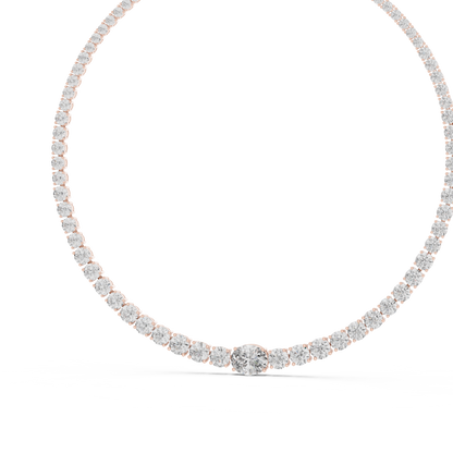 Matisha Graduated Diamond Rivière Necklace | Timeless Iconic Brilliance