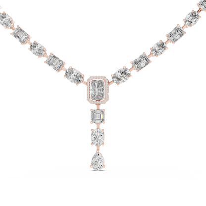 Luxe Epilogue Y Diamond Necklace | Lab-Grown CVD Type IIA Diamonds