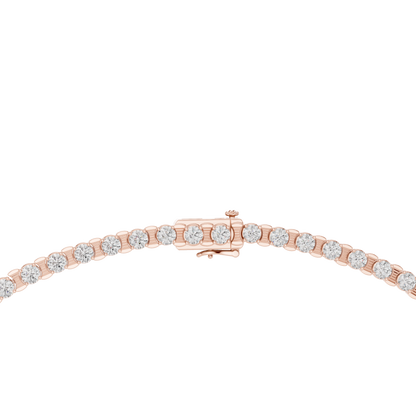 Lab-Grown Diamond Four-Prong Tennis Necklace | Classic Sparkle