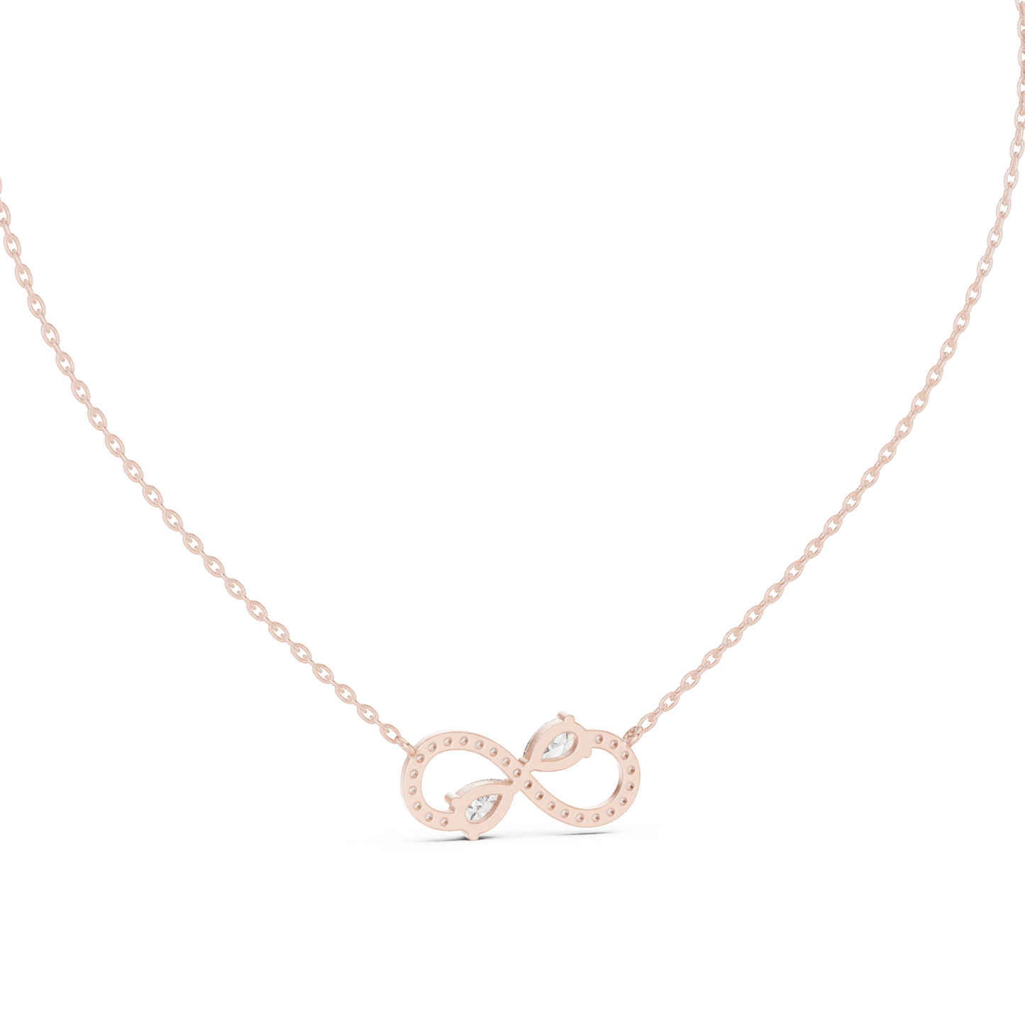 Infinity Diamond Pendant Necklace