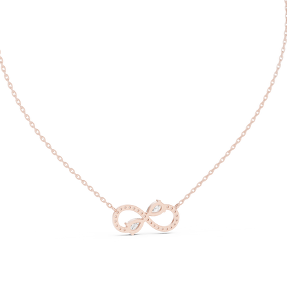 Infinity Diamond Pendant Necklace