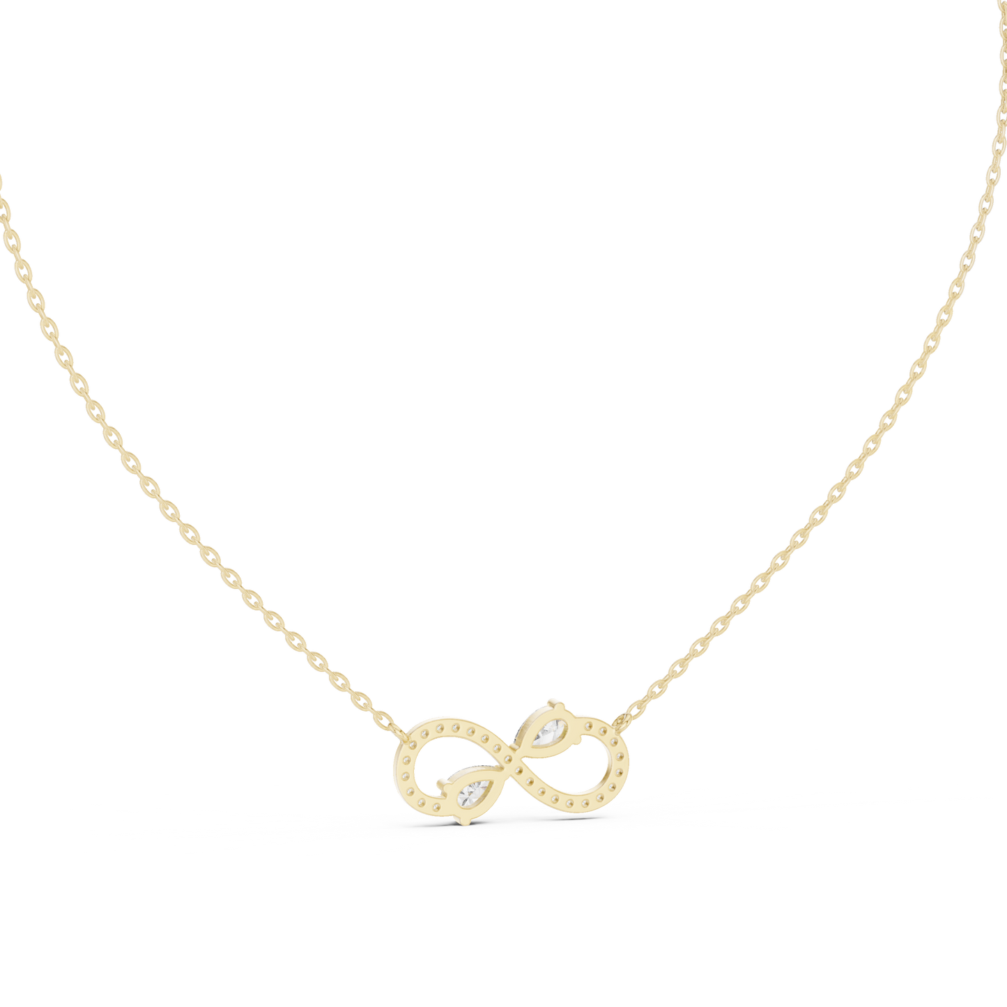 Infinity Diamond Pendant Necklace