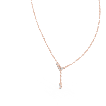 Y-Drop Diamond Necklace | Lab-Grown Diamond