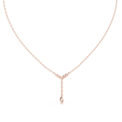 Y-Drop Diamond Necklace | Lab-Grown Diamond